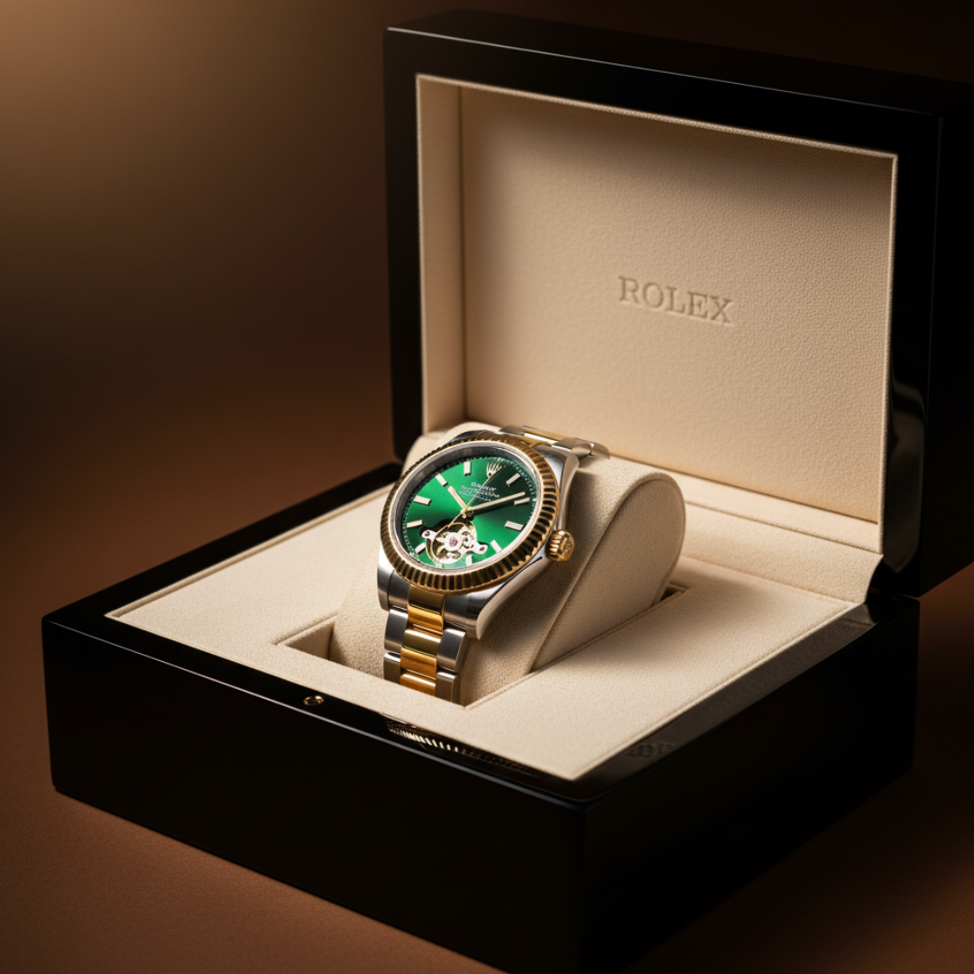 Automatic Watch — Two-Tone Steel & Gold