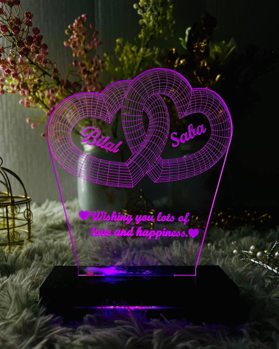 Customized Birthday Acrylic LED Lamp