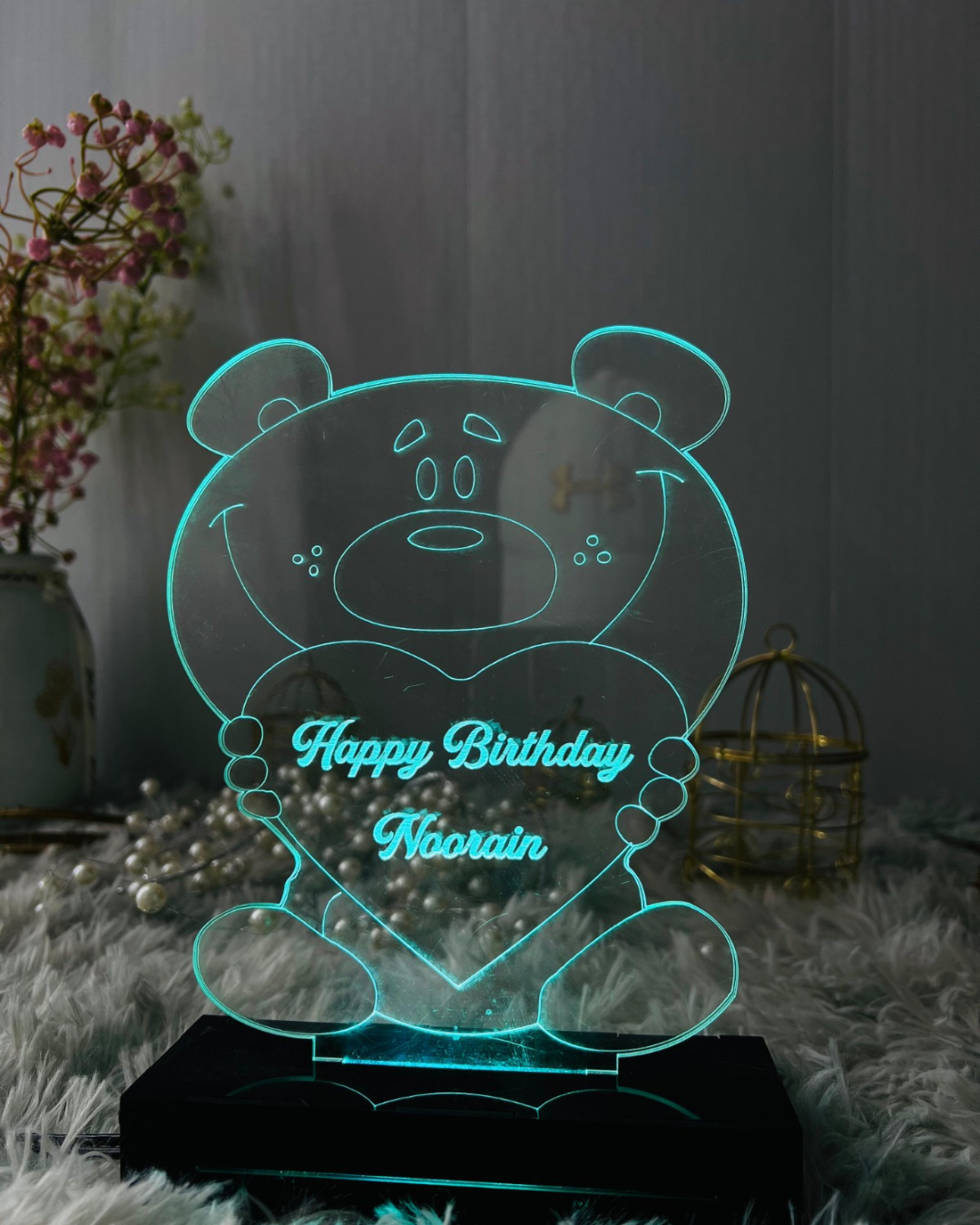 Customized Birthday Acrylic LED Lamp
