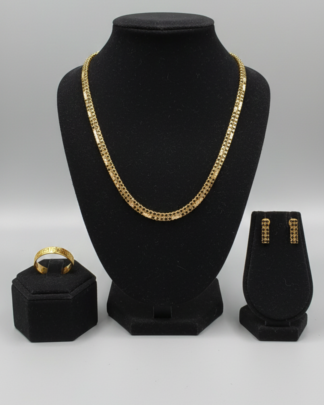 Gold-Tone Chain Jewelry Set