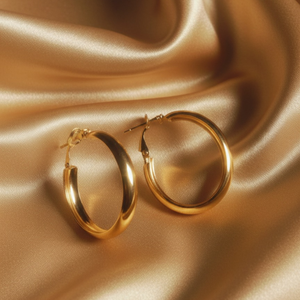 Gold Earrings – Lightweight Everyday & Party Wear