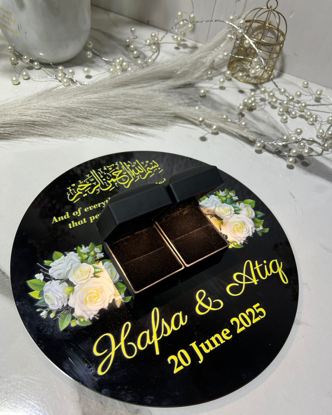 Customized Engagement Ring Platter