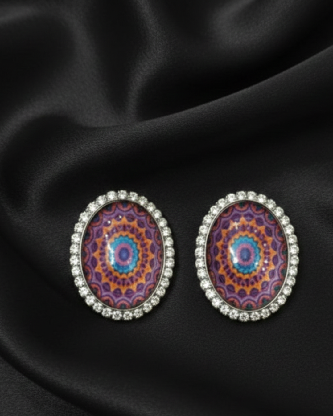 Royal Purple Stud Earrings