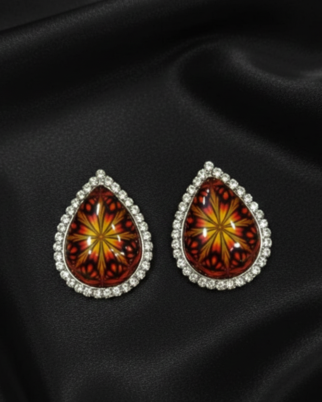 Radiant Mandala Stud Earrings