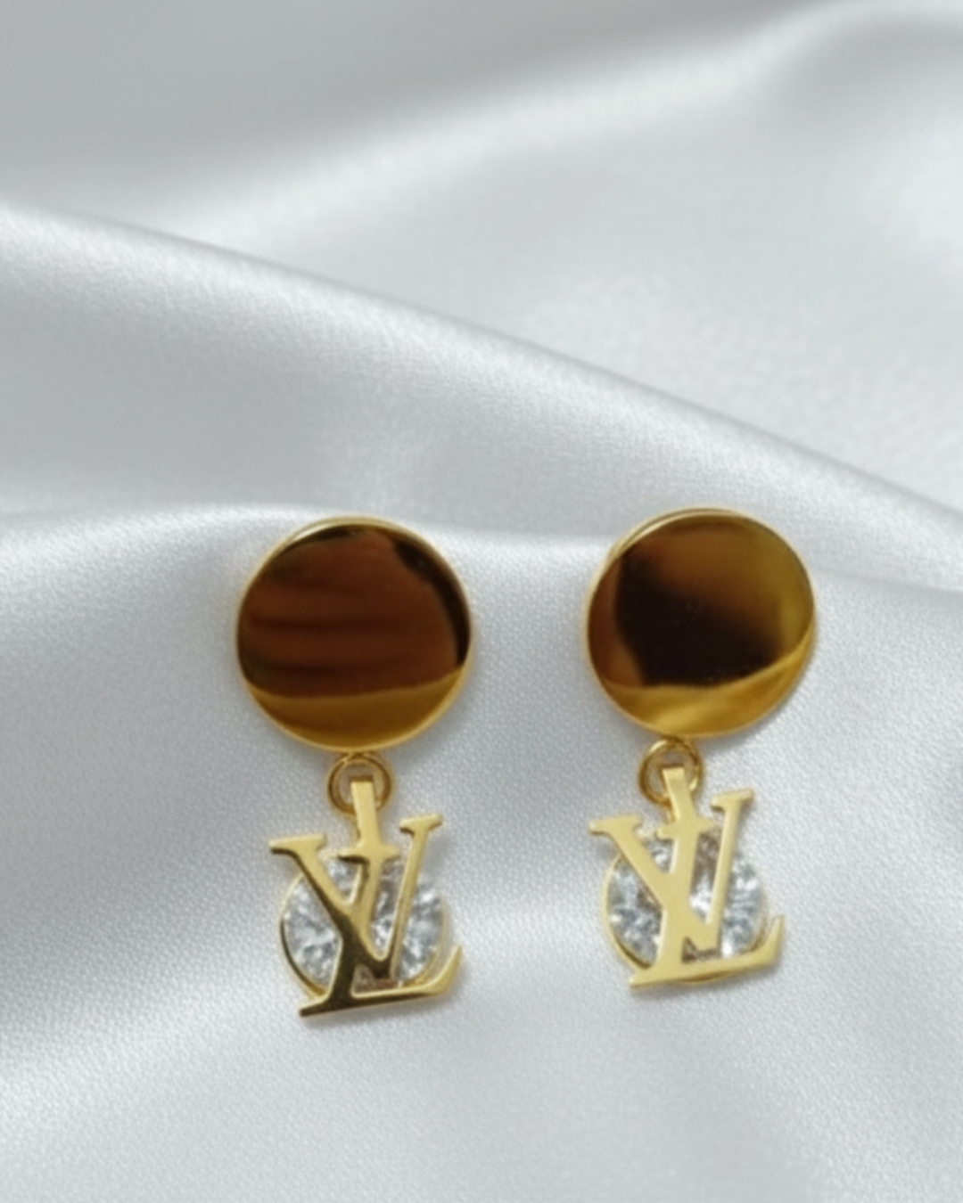 Luxury Gold Logo Earrings