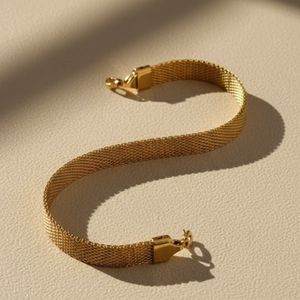 Gold Mesh Elegant Bracelet