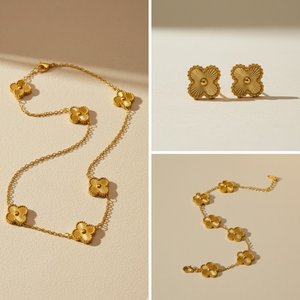 Golden Bloom Complete Jewelry Set