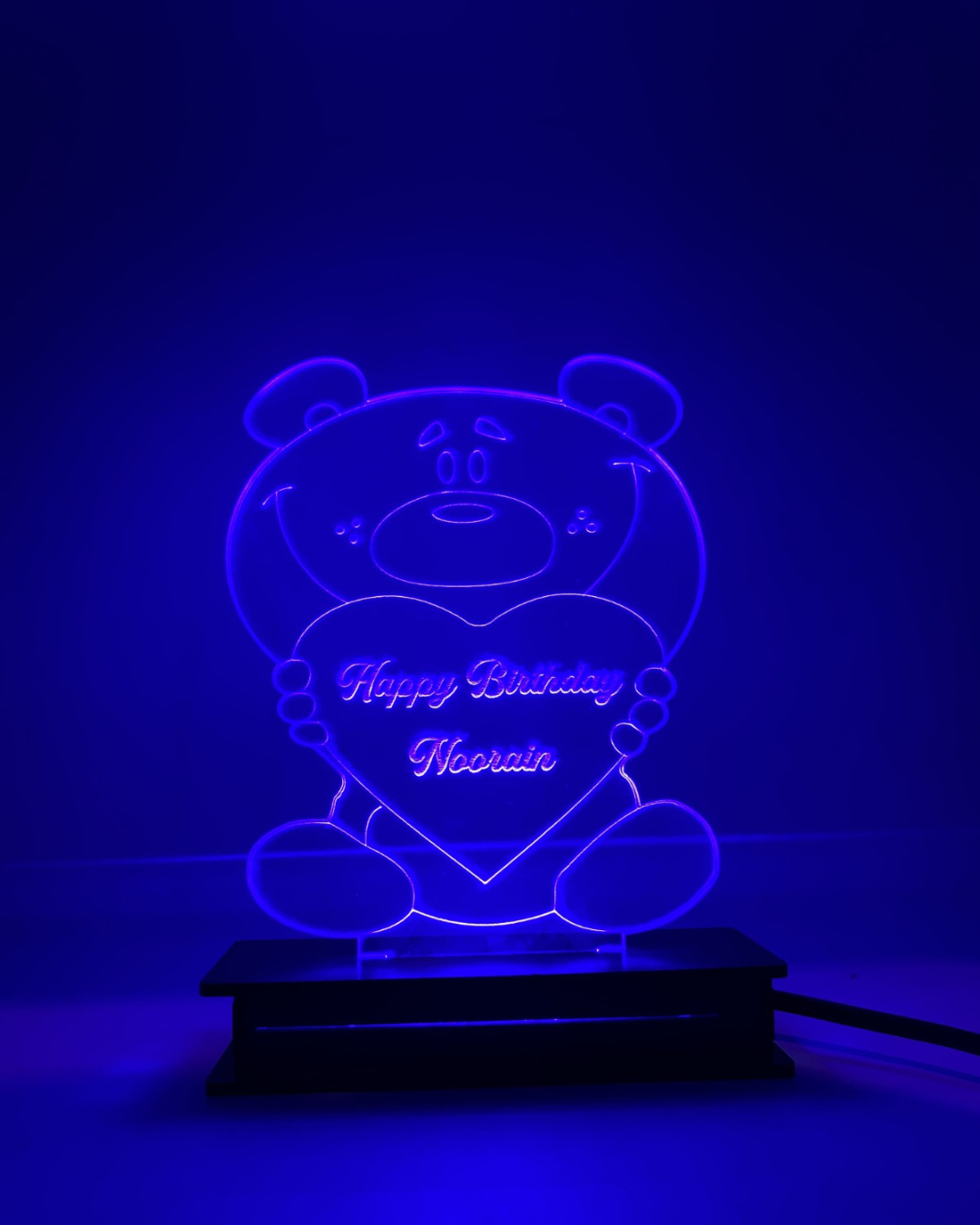 Customized Wedding Acrylic LED Lamp