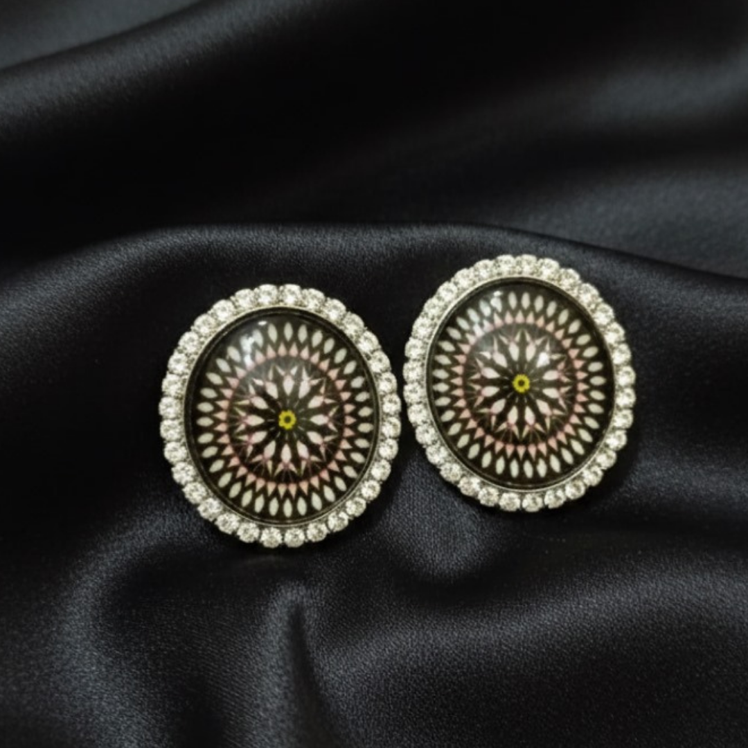Round Crystal Earrings