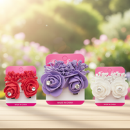 Beautiful Purple Rose Hair Barrette for Girls & Women