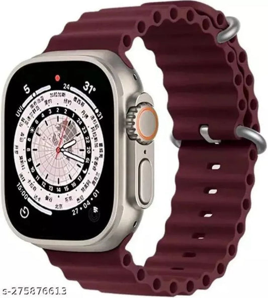 Ocean silicone Band Strap for Smart Watch Ultra 8 7 6 5 4 SE 45mm 49mm 44mm 42mm