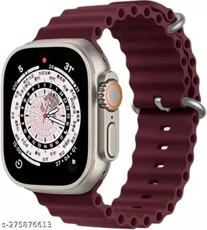 Ocean silicone Band Strap for Smart Watch Ultra 8 7 6 5 4 SE 45mm 49mm 44mm 42mm