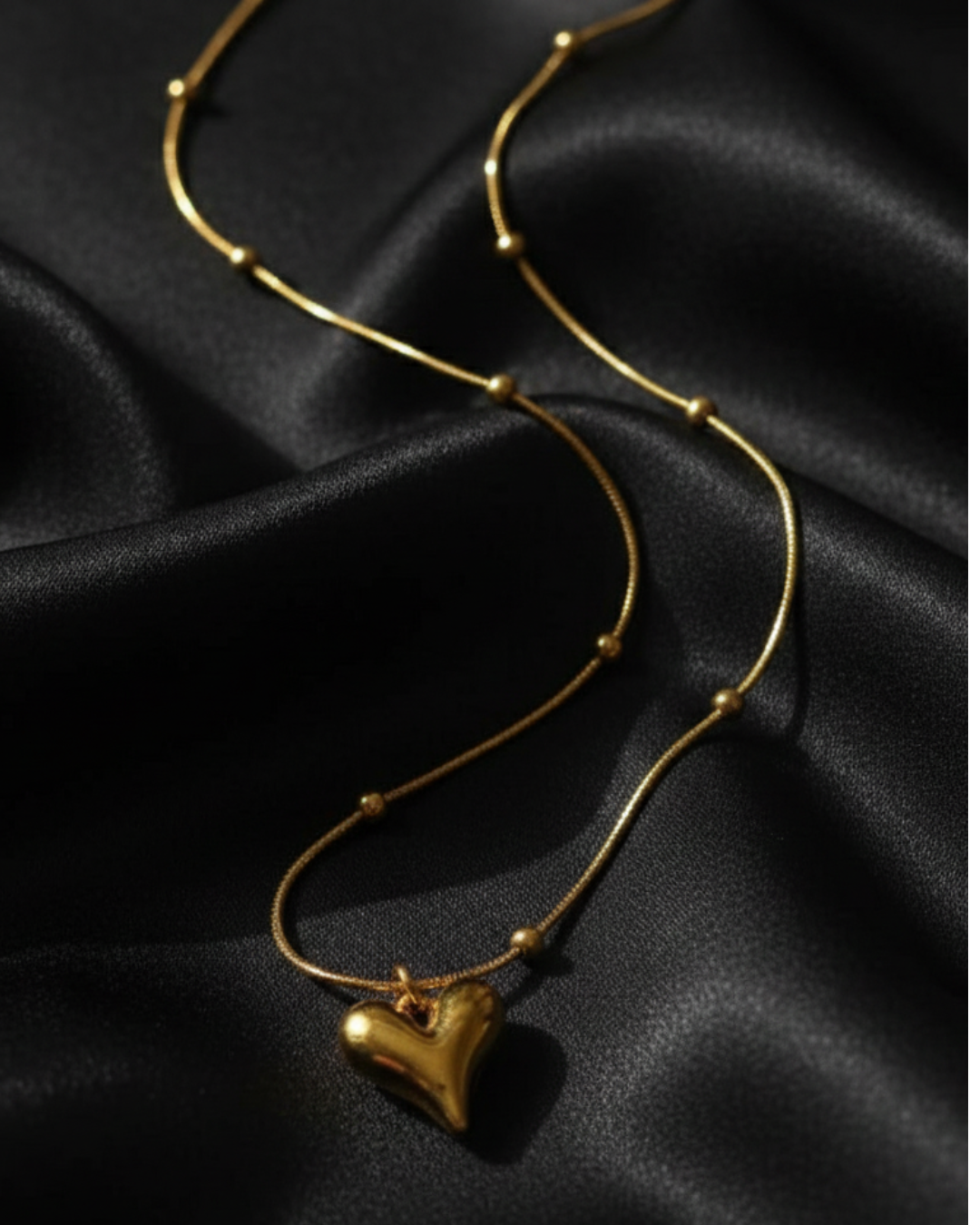 Golden Heart Glow Locket